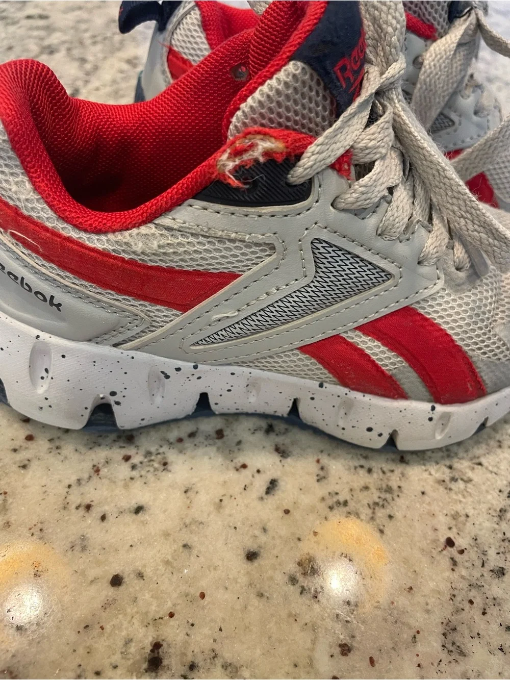 Reebok Kids Gray & Red Trail-Style Sneakers